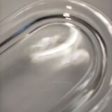 Vintage moulded glass butter