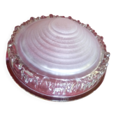 Ezan france -abat-jour de finition à lustre verre dépoli & glacis incolore