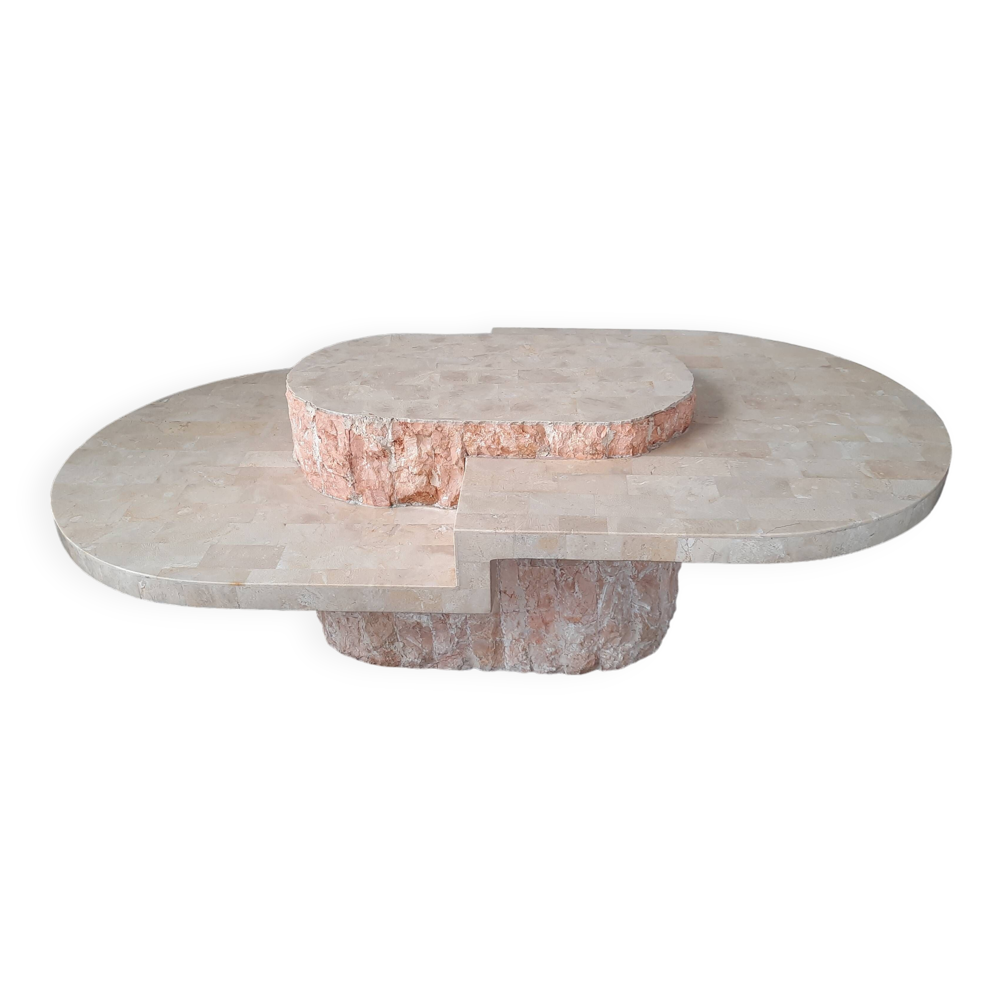 Magnussen Ponte Travertine Veneer Coffee Table