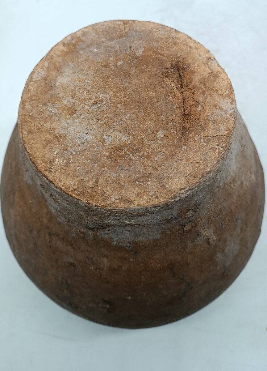 Antique terracotta jug from the 16th century