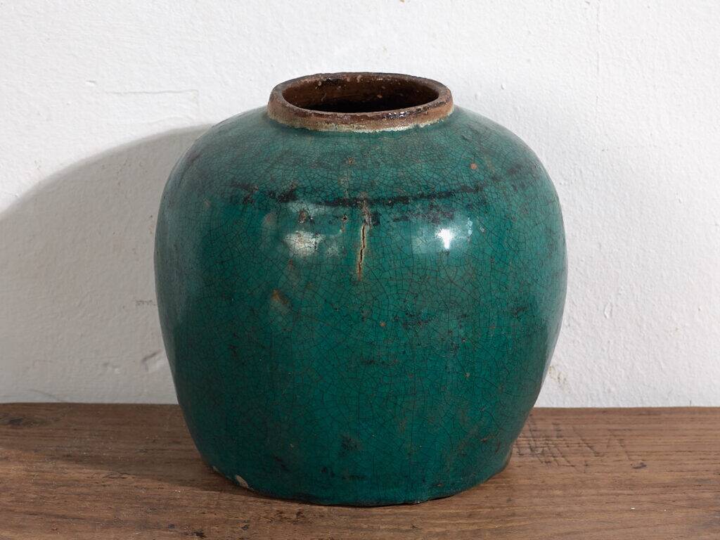 Round green antique vase (c.1820) #28