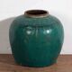 Vase rond vert ancien (c.1820) #28