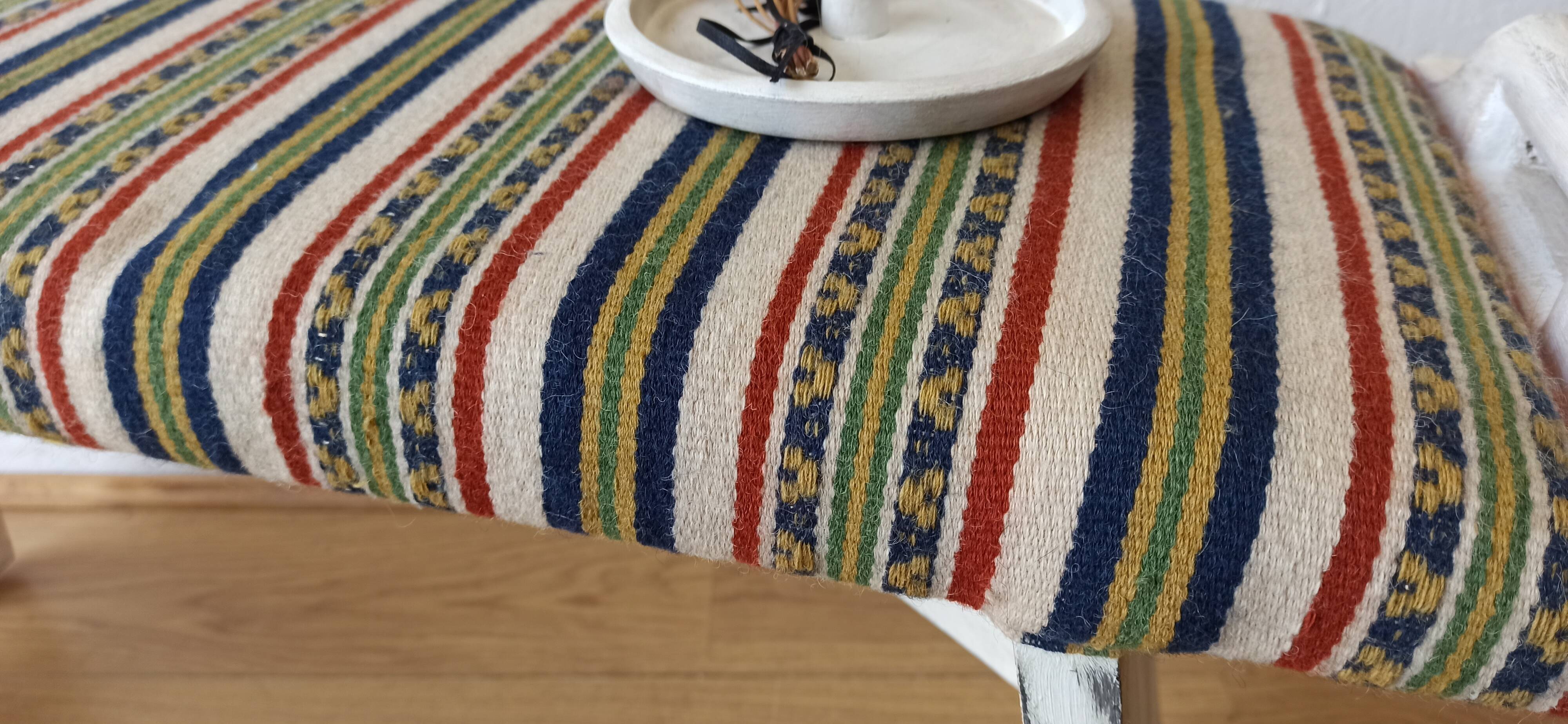 Wooden bench in vintage style.