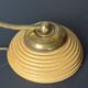 Midcentury pencil reed rattan bamboo and brass table lamp, Italy, 1970s