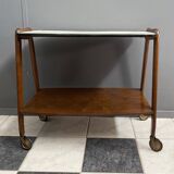 Wood and Formica serving trolley 1960s
