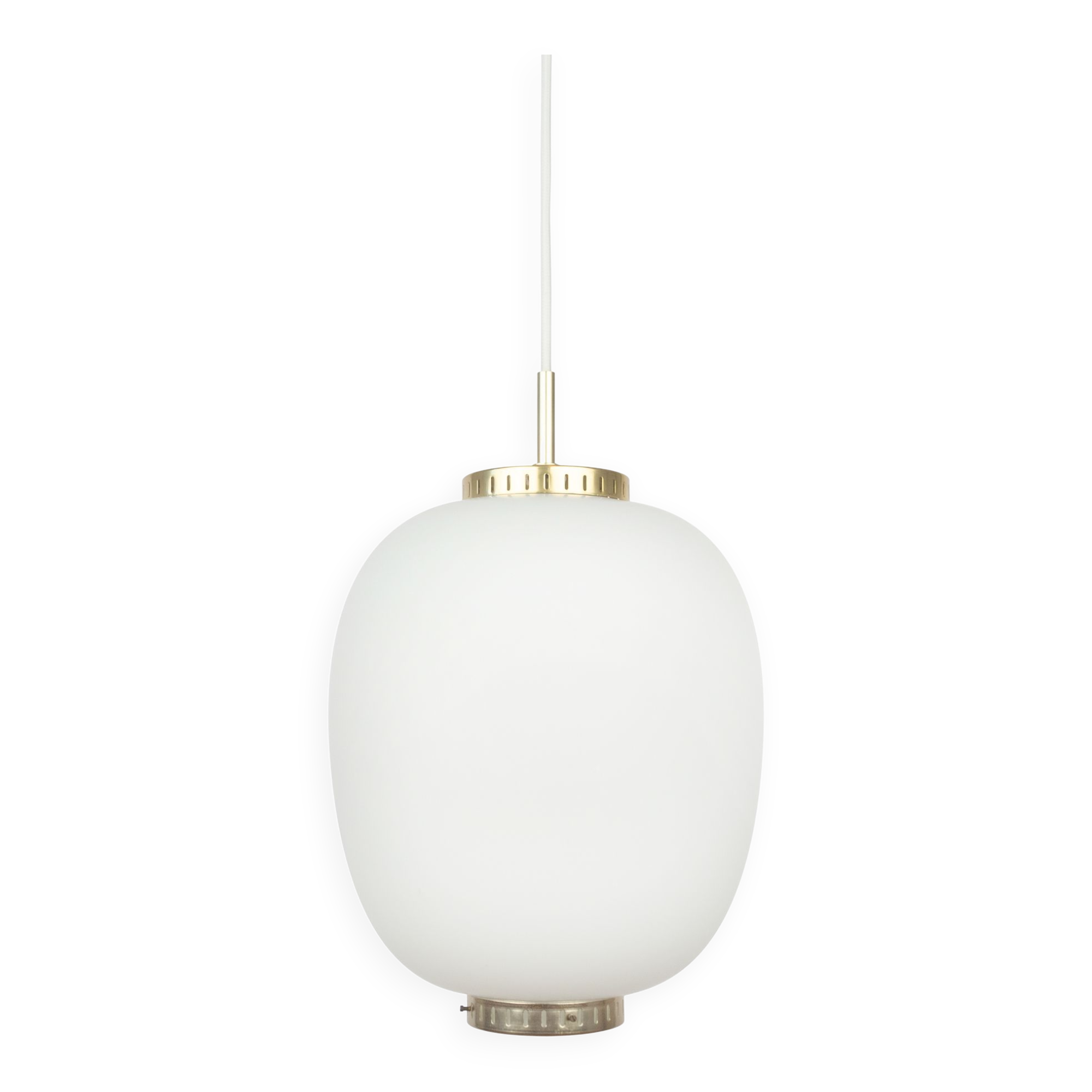 Suspension vintage danoise Kina par Bent Karlby, Lyfa, 1946