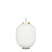 Suspension vintage danoise Kina par Bent Karlby, Lyfa, 1946