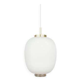 Danish vintage pendant lamp Kina by Bent Karlby, Lyfa, 1946
