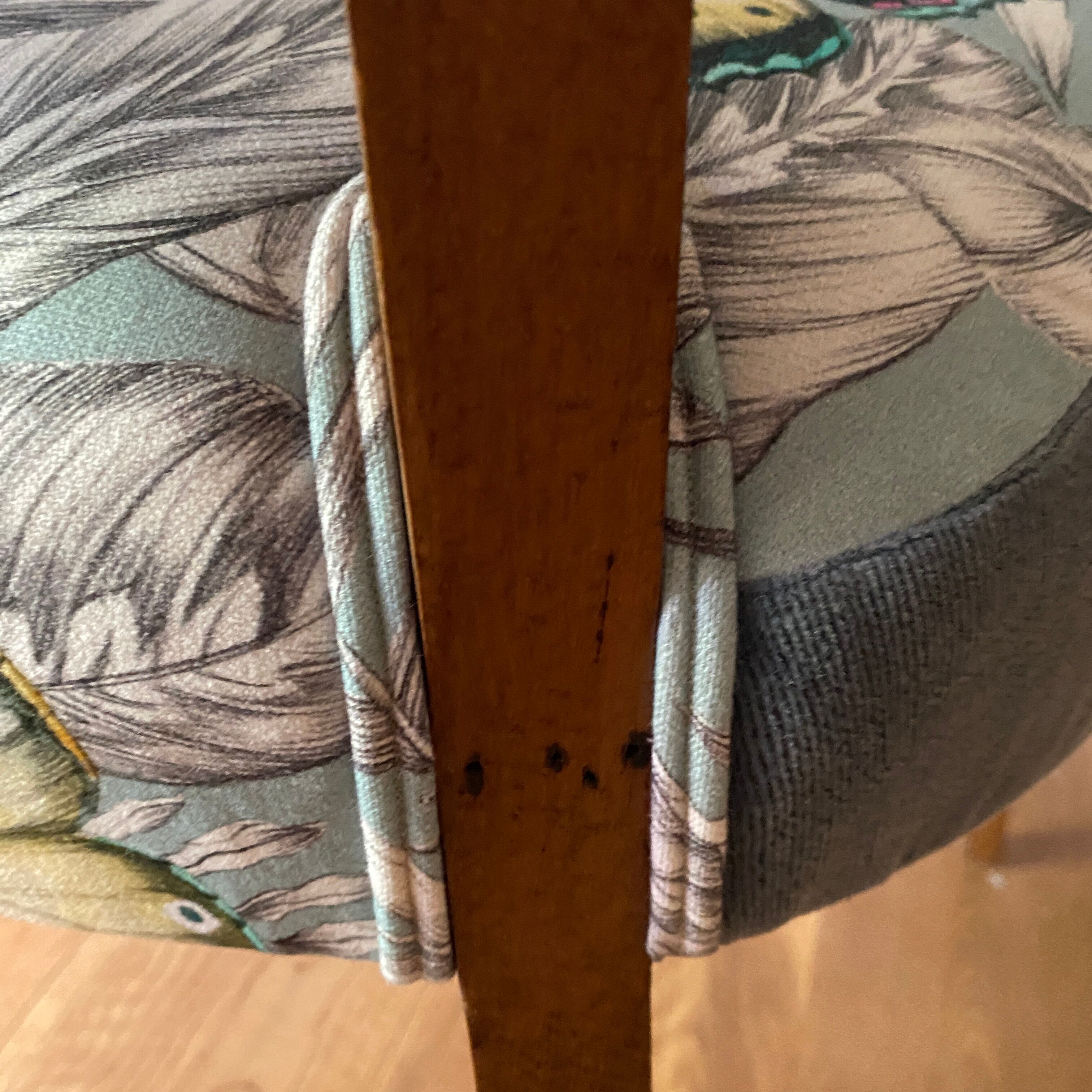 Armchair bridge Fabric "Bohemian" by Thévenon