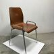 195s0 chrome and curved wooden chair