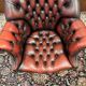 English Oxblood Chesterfield Desk Chair Director Chair