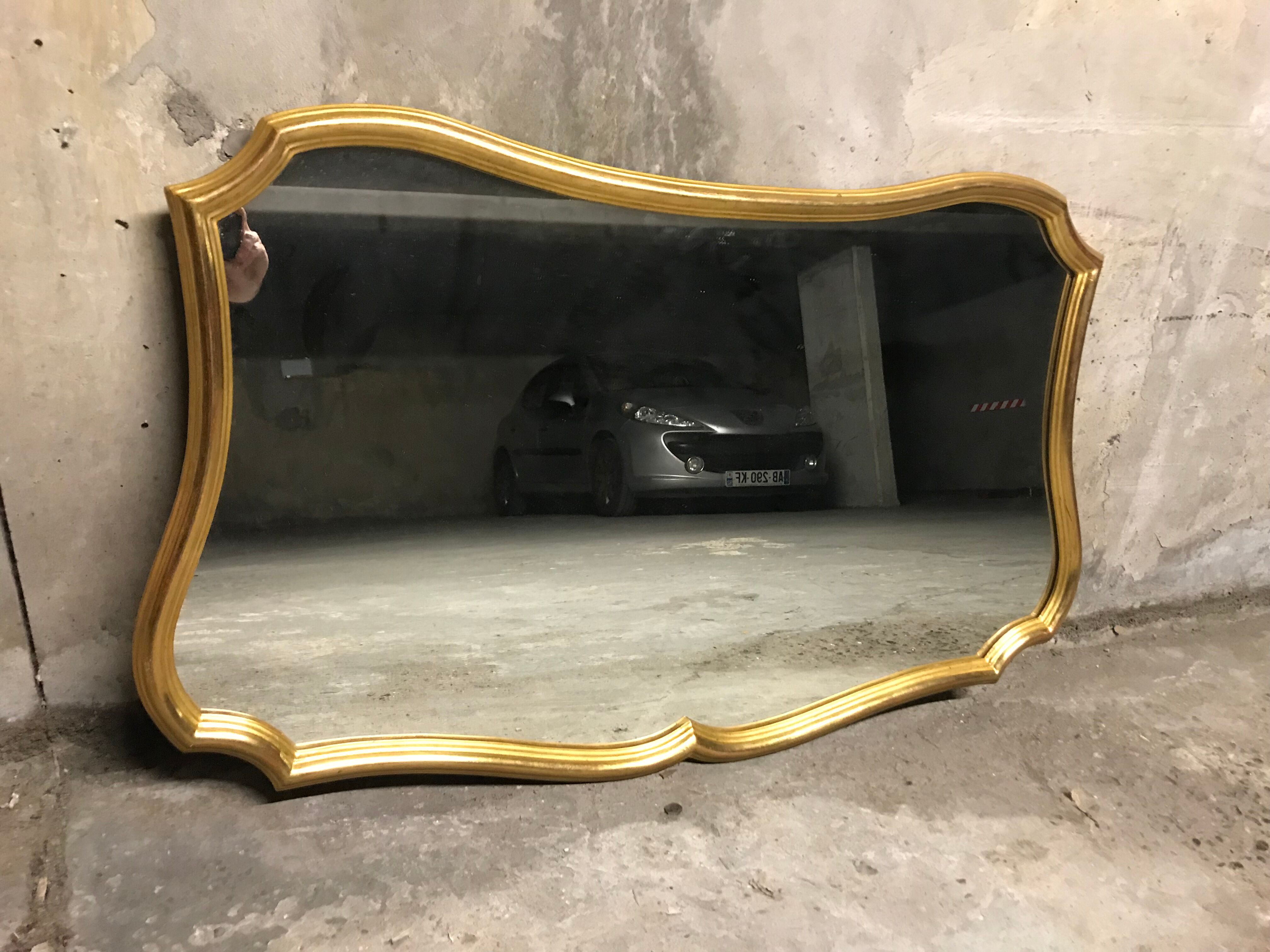 Mirror Louis XV gilded 100x56cm
