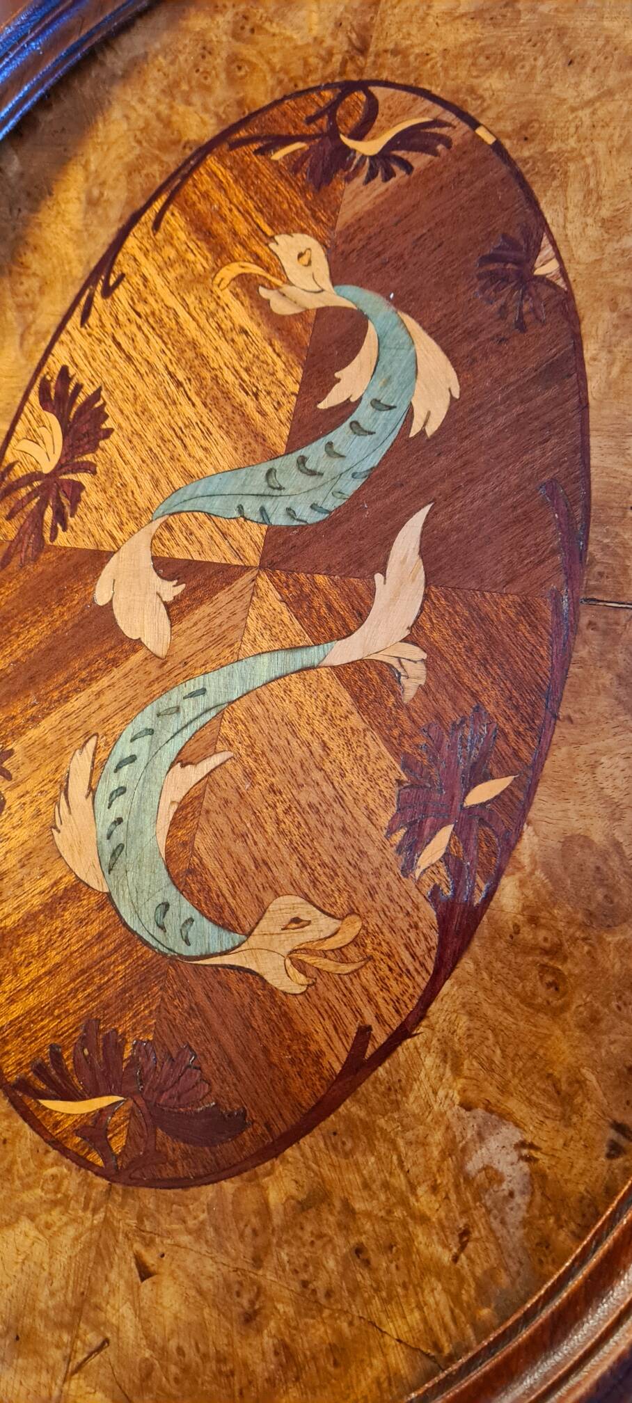 Marquetry tray