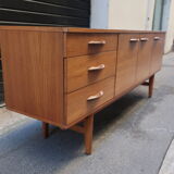 Row in the 1960s teak