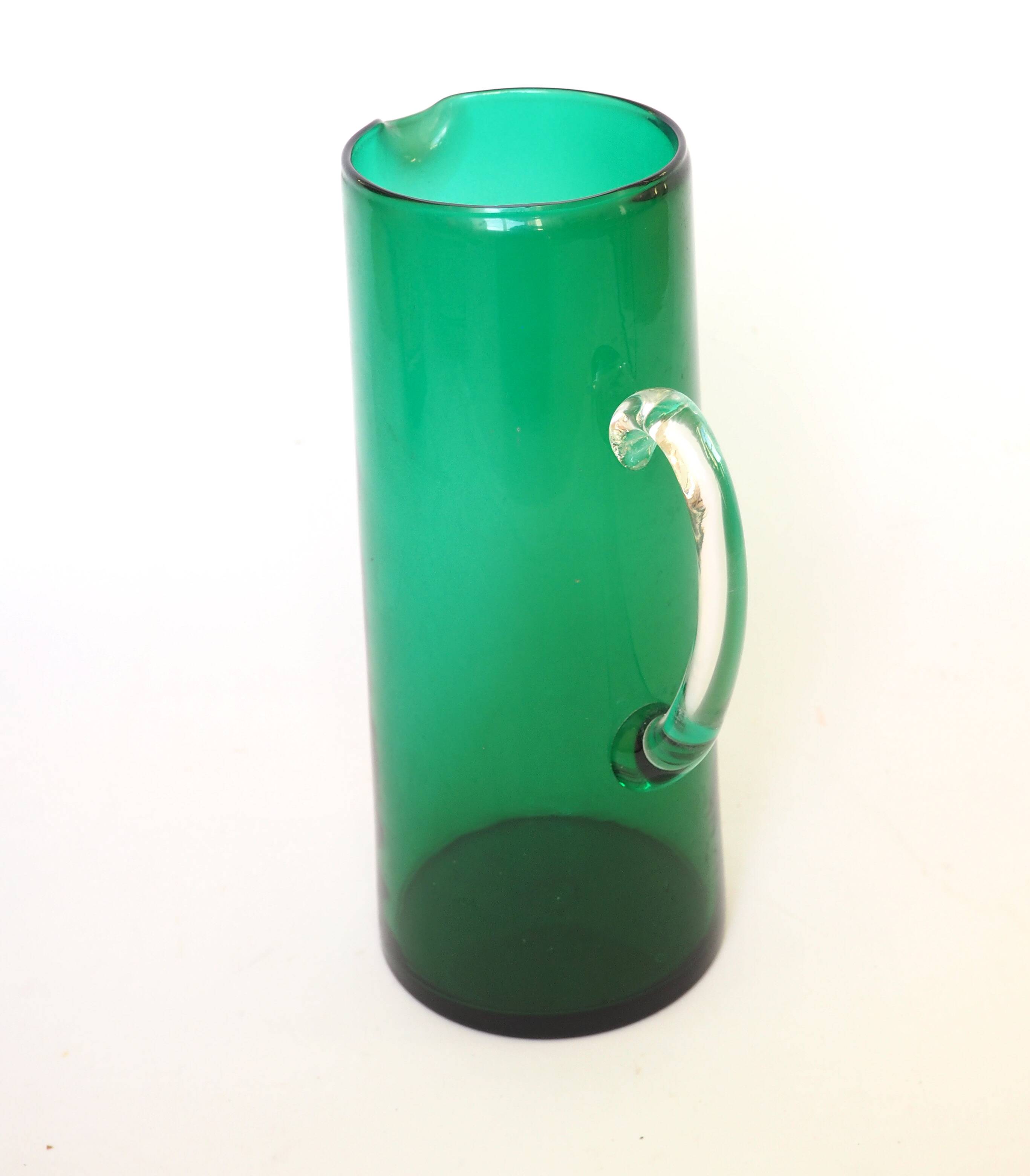Green tall vase pitcher