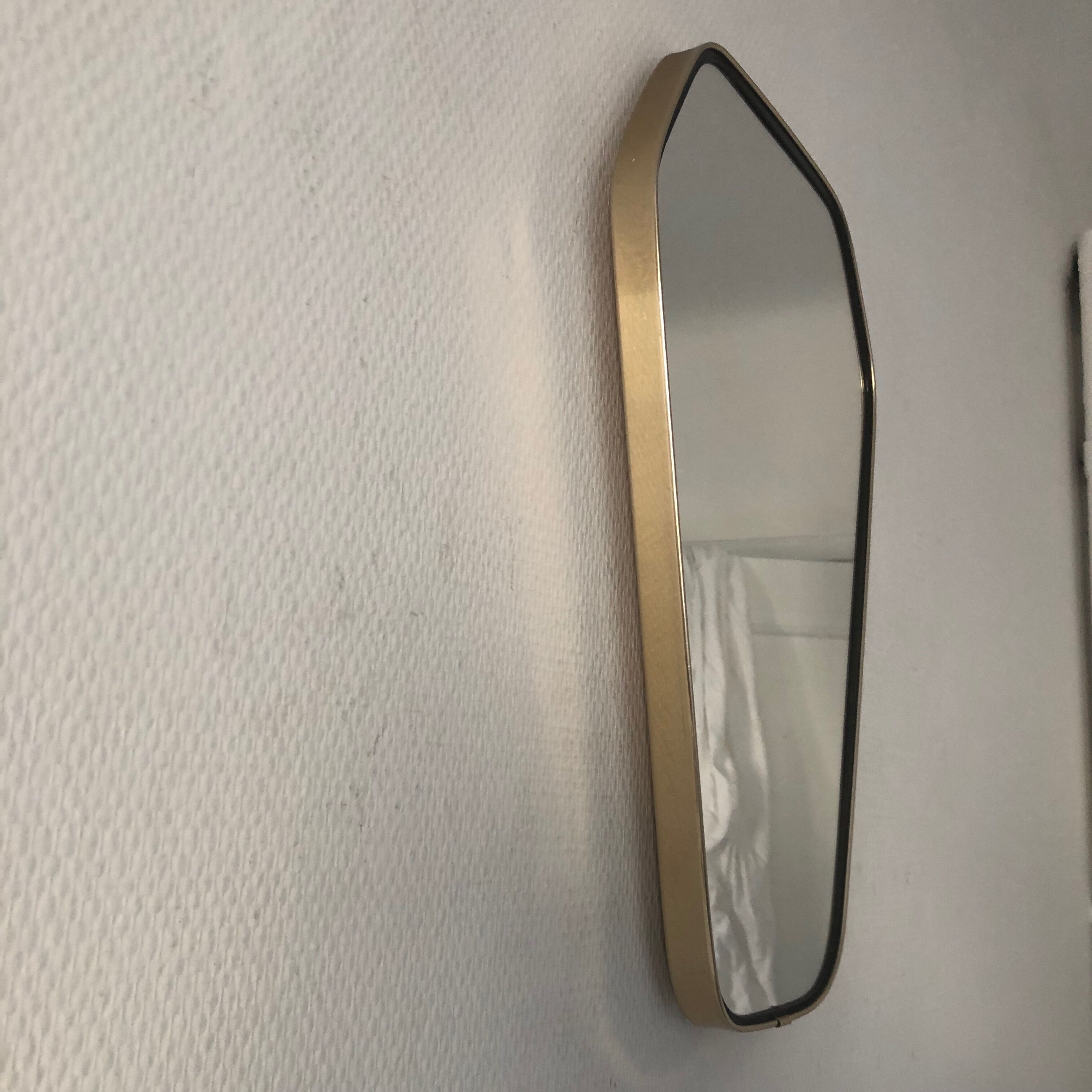 Mirror hexagonal vintage 1960 49x33cm