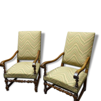 Fauteuils Style L XIII Noyer