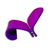 G-type 1-2-3 purple easy chair by Verner Panton for Fritz Hansen, Denmark 1970s.
