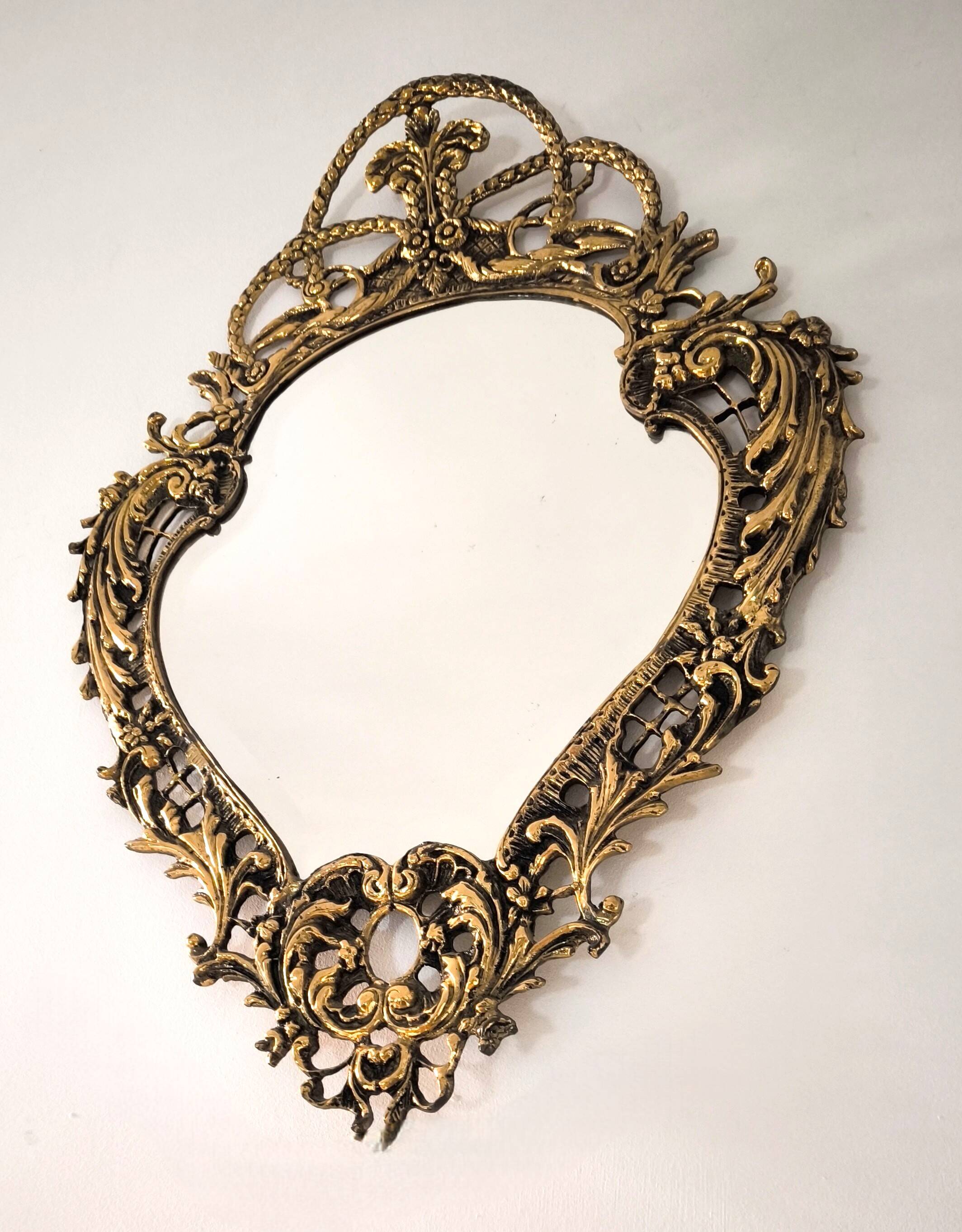 Rococo Bronze Mirror Louis XV Style