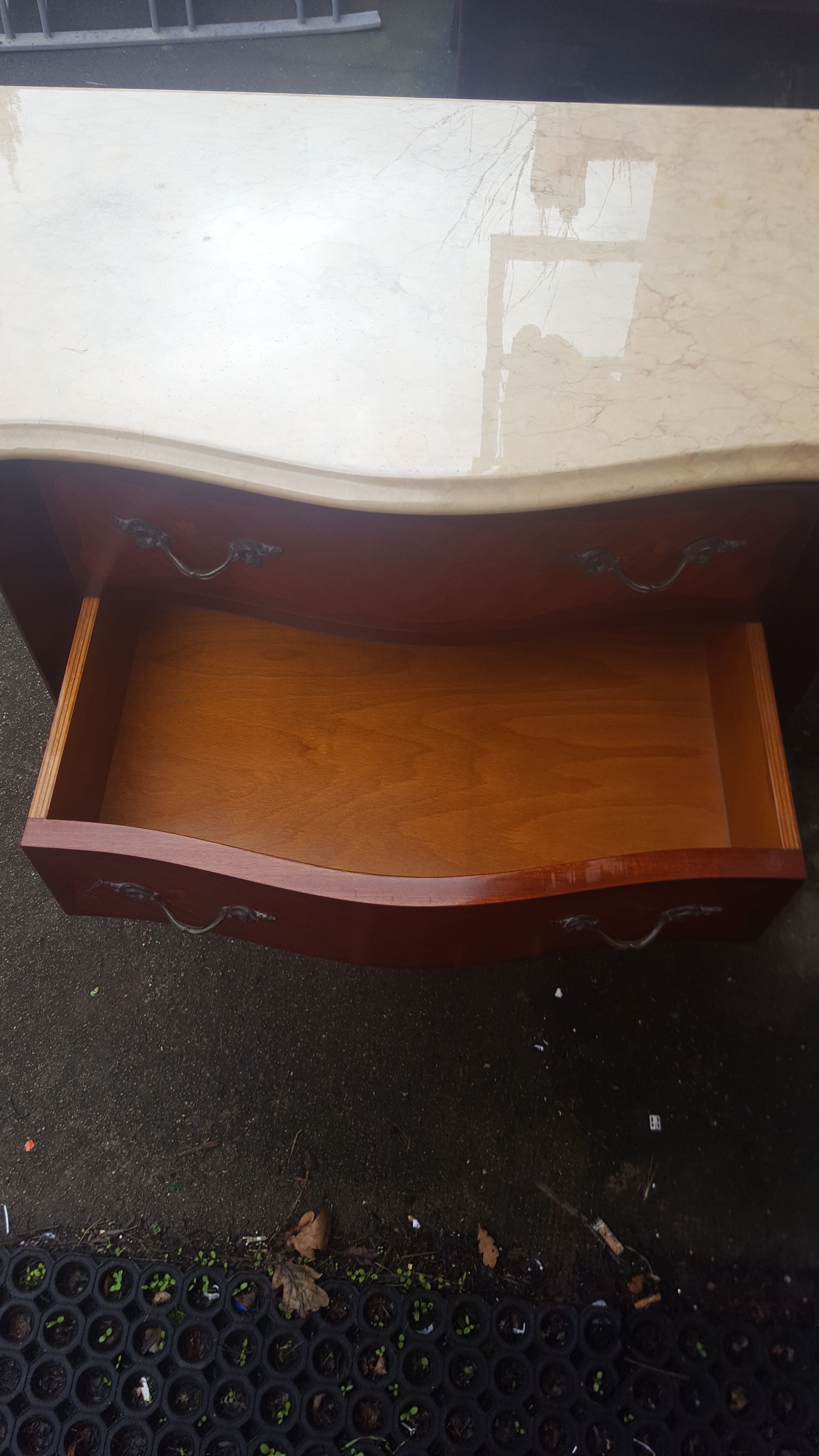 Marble chest of drawers