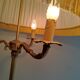 Lampadaire laiton et bronze trois bras