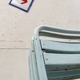 Set of four Tolix T2 chairs, circa 1950.