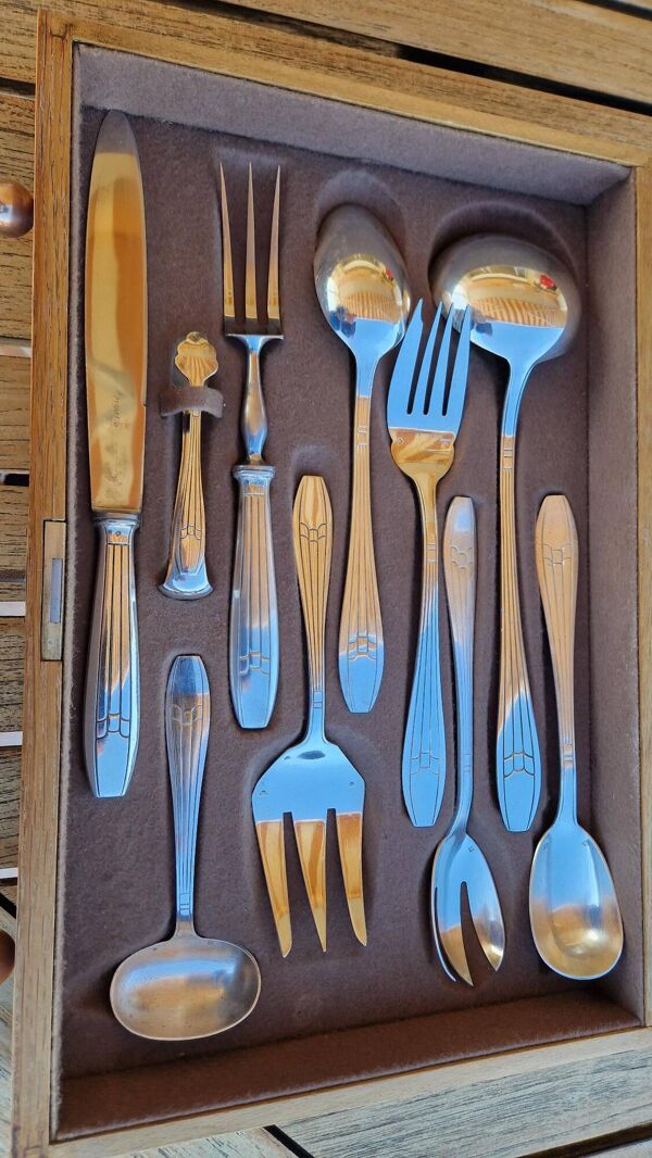 Ménagère art déco Argental