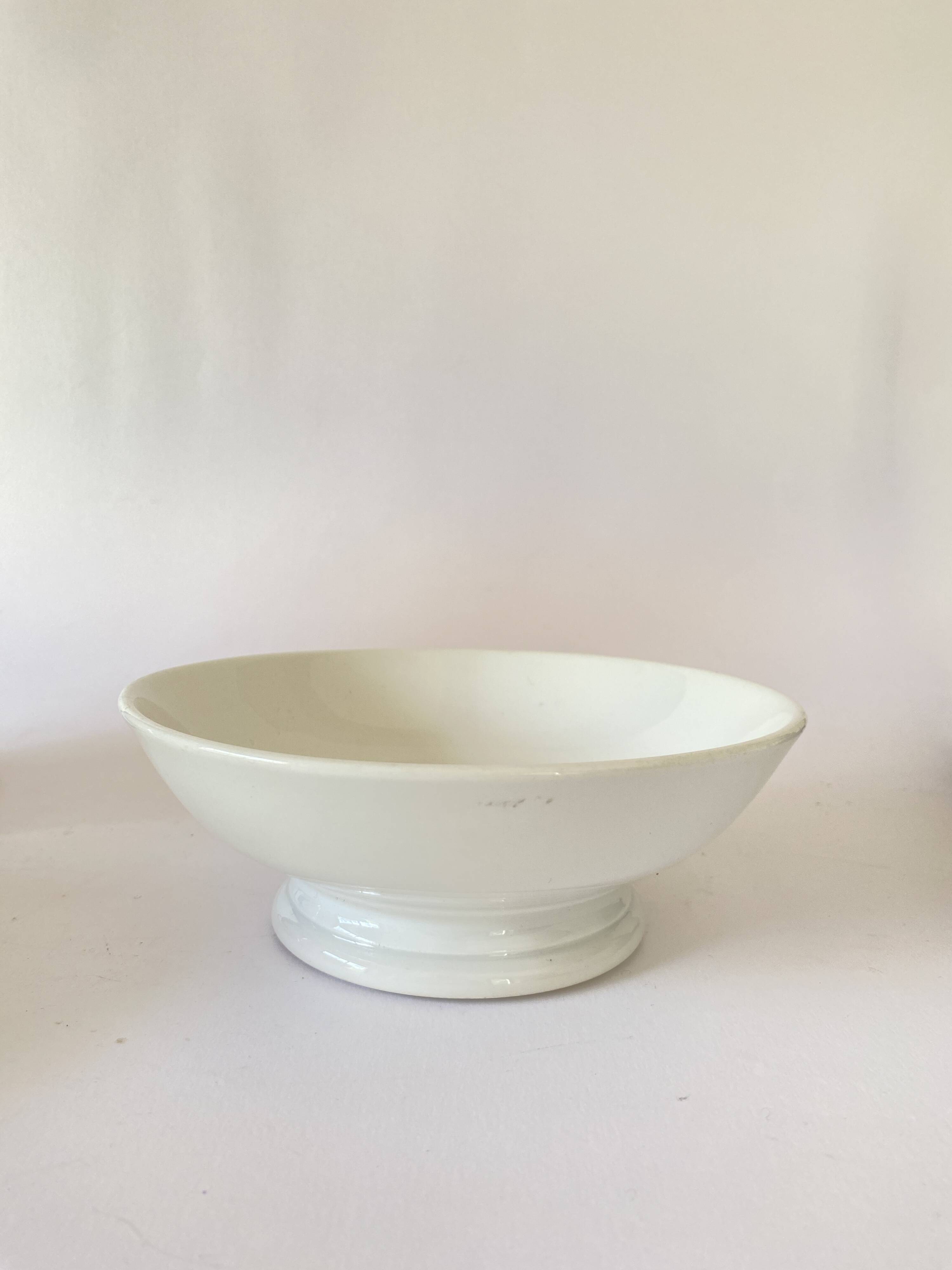 Gustavian style dish, stamped earthenware
