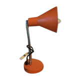 Bedside lamp articulated desk 1960 orange