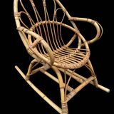 Provencal children's rocking chair from the 50s