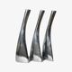 Set of 3 silver candlestick holders, denmark