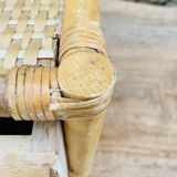 Rattan bedside table