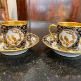 Pair of bird bernardaud cups