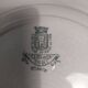 Série de six assiettes plates Gien terre de fer décor Rivoli fin XIXème