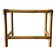 Vintage bamboo and smoked glass side table - end table