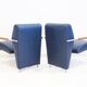Pair of blue Niccola sun loungers by Andrea Branzi for Zanotta