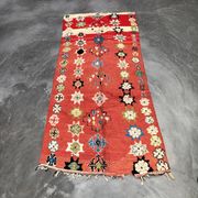 Tapis Marocain boujad orange - 173 x 350 cm