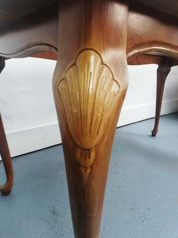 Table basse chippendale rotin