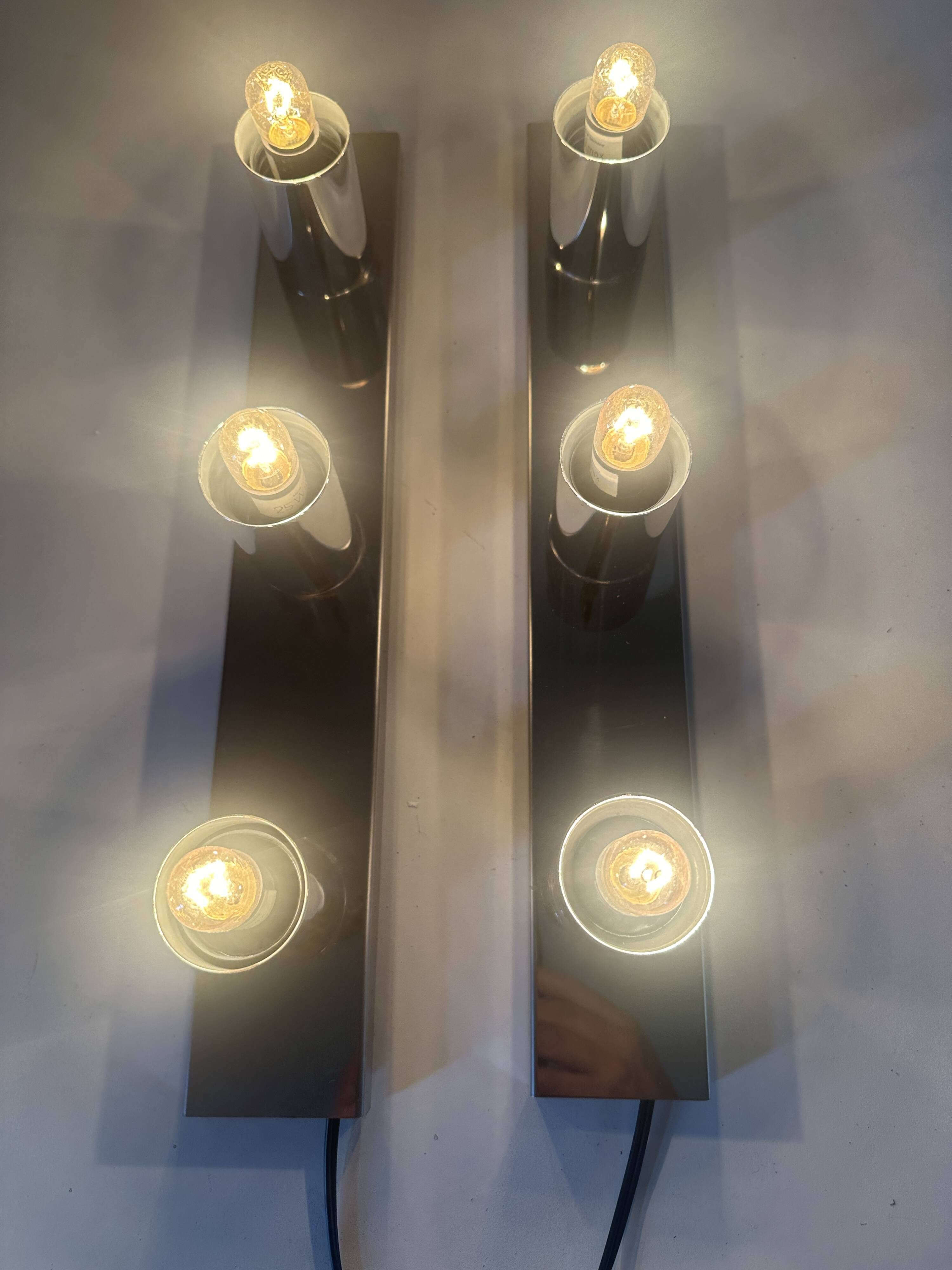 Pair of Motokko Ishii wall lights, vintage design, 70s