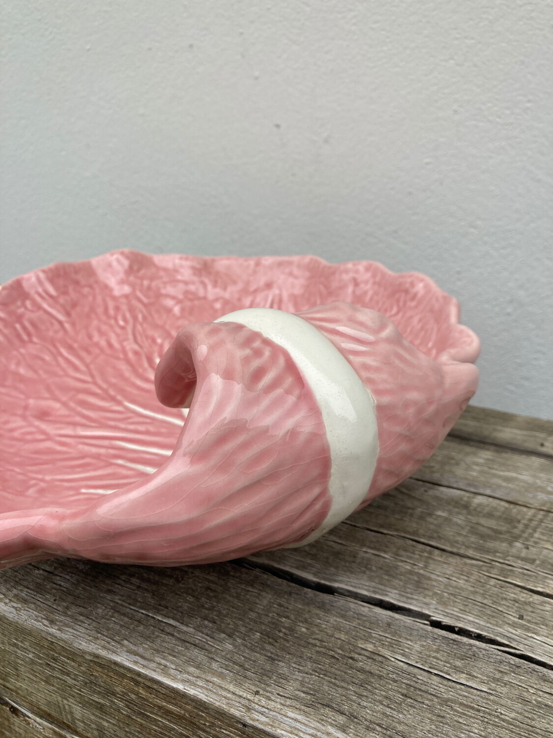 Slip pink cabbage leaf flat empty pocket