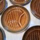 6 asparagus plates stamped "Sarreguemines" on the back in very good condition.