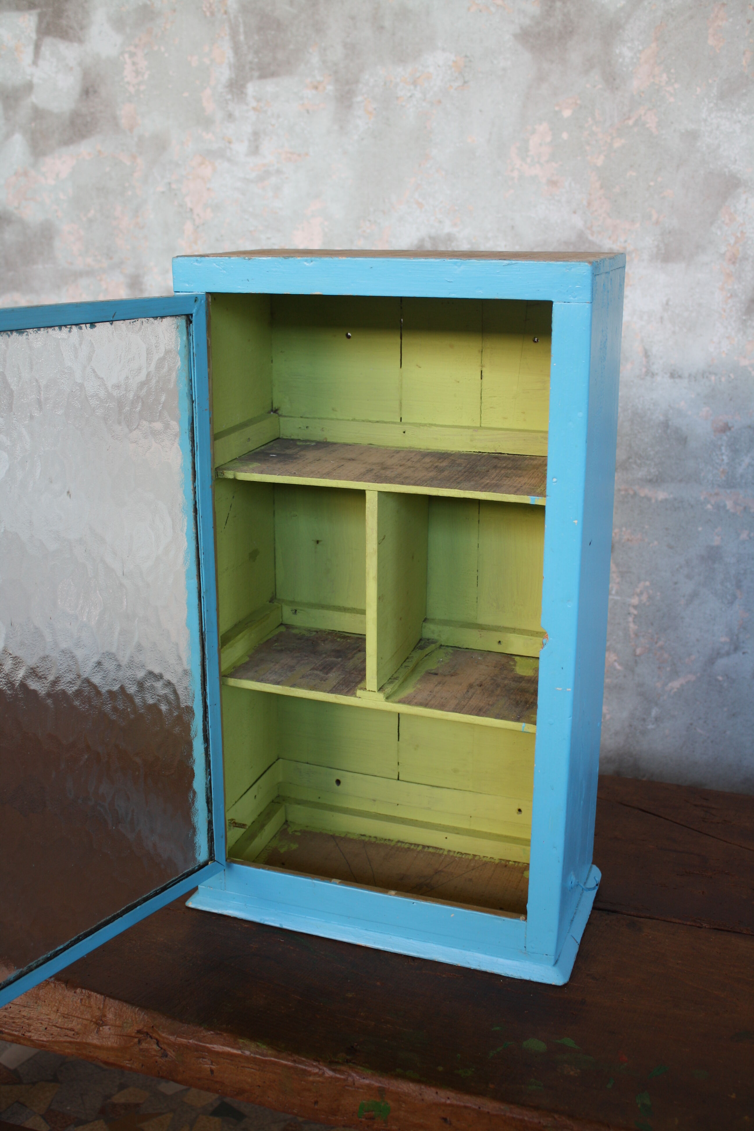 Vintage wooden medicine cabinet