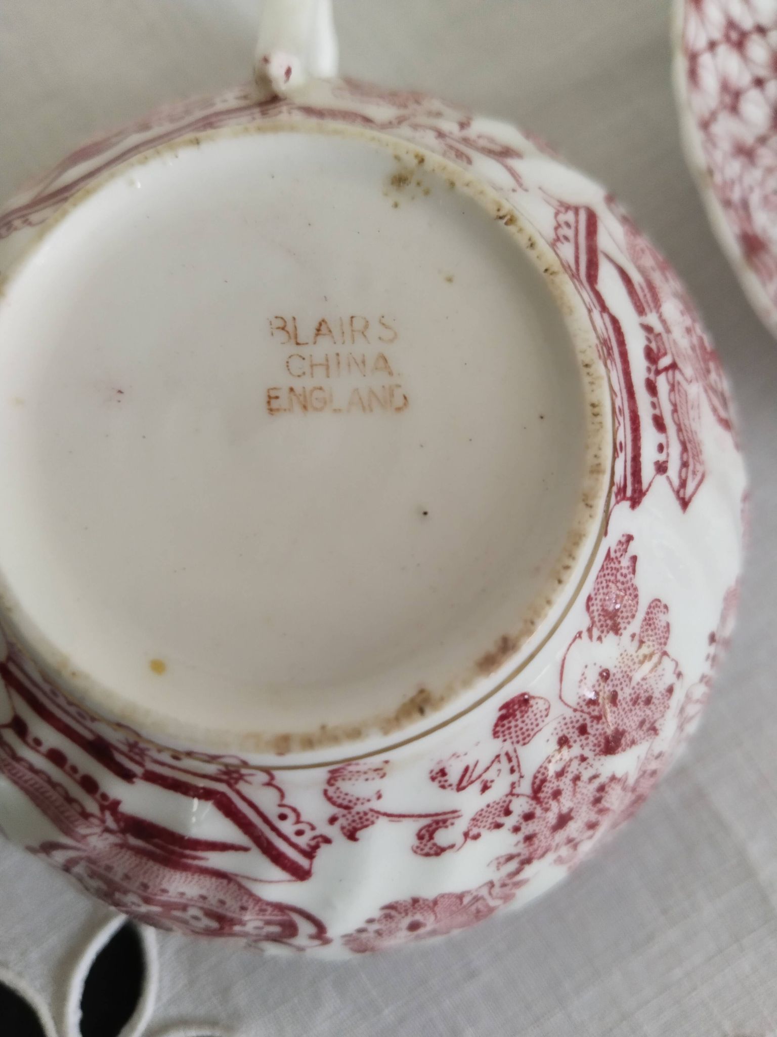 Tasse à café et sucrier en porcelaine anglaise