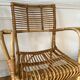 Vintage rattan armchair