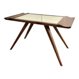 Mirror coffee table and compass legs