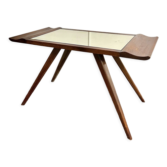 Mirror coffee table and compass legs