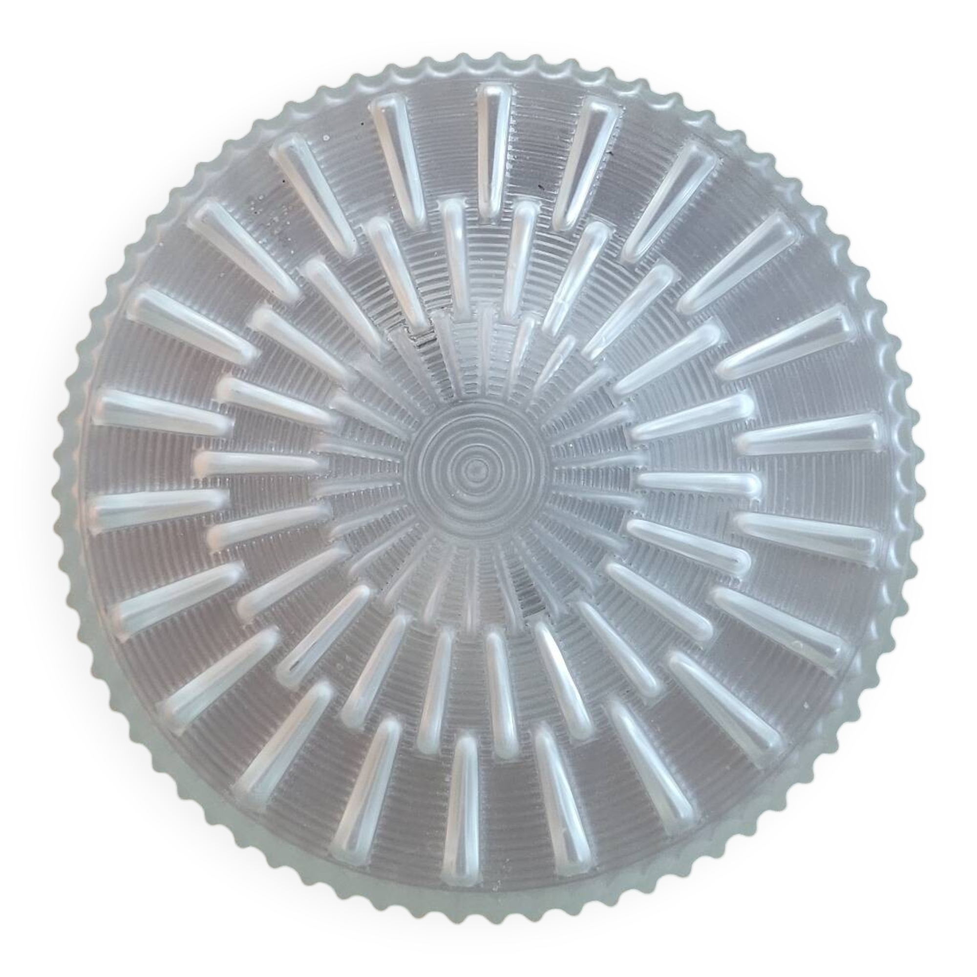 Art Deco frosted glass ceiling light 40s-50s