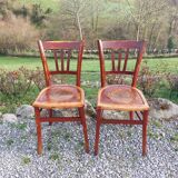 Bistro chairs with patterns