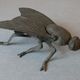 Old ashtray in the shape of large fly alloy brass deco office living room