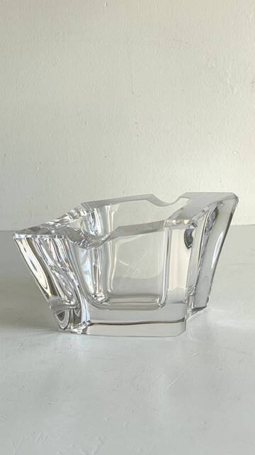 VINTAGE Free-Form Crystal ASHTRAY